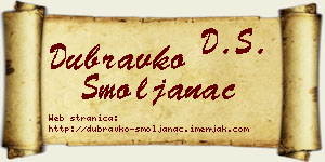 Dubravko Smoljanac vizit kartica